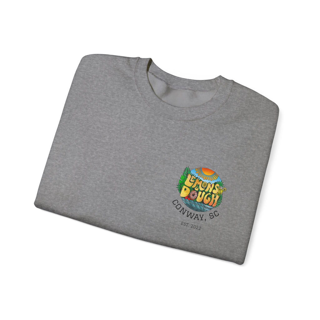 Tropical Vibe Sweatshirt, Unisex Crewneck, Perfect for Summer, Cozy Gift for Friends, Ideal for Casual Outings, Unique Graphic Tee