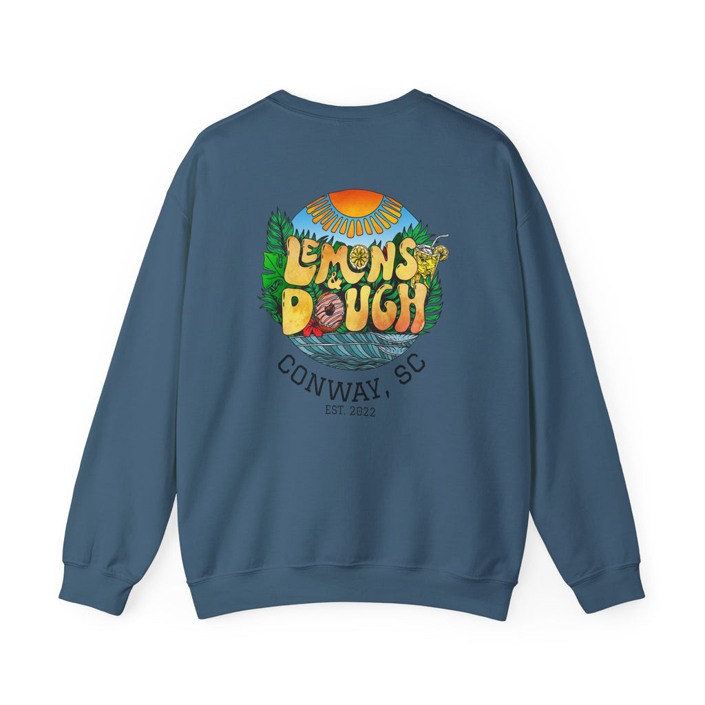 Tropical Vibe Sweatshirt, Unisex Crewneck, Perfect for Summer, Cozy Gift for Friends, Ideal for Casual Outings, Unique Graphic Tee
