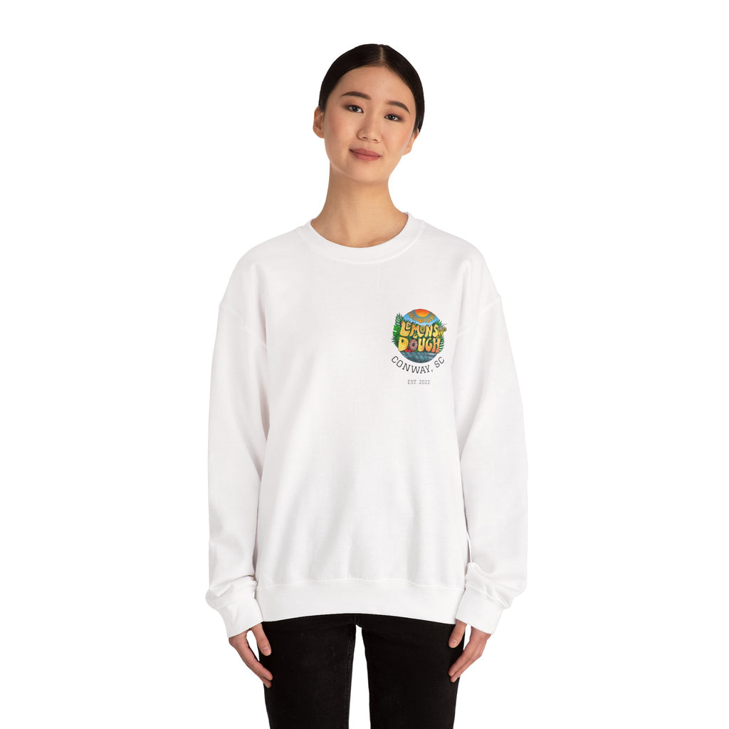 Tropical Vibe Sweatshirt, Unisex Crewneck, Perfect for Summer, Cozy Gift for Friends, Ideal for Casual Outings, Unique Graphic Tee