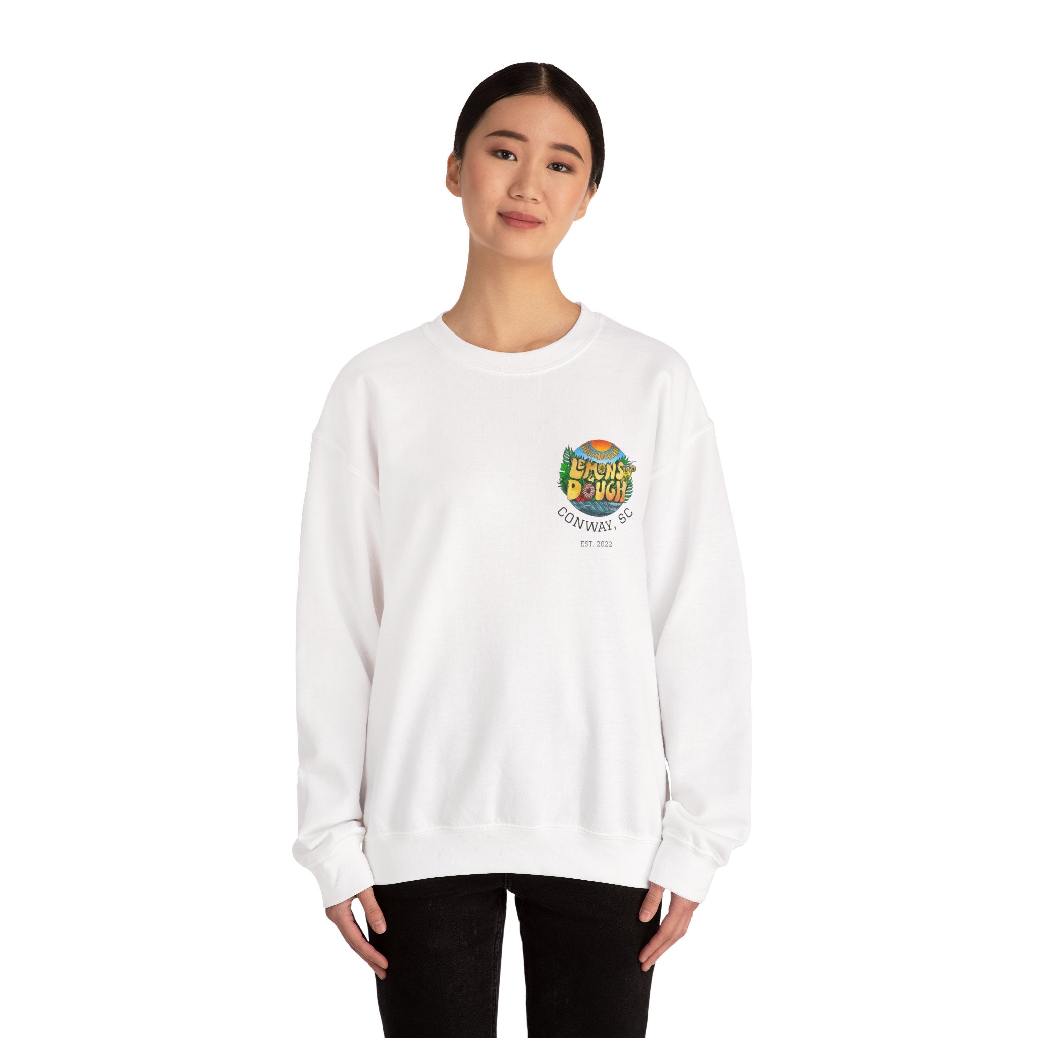 Tropical Vibe Sweatshirt, Unisex Crewneck, Perfect for Summer, Cozy Gift for Friends, Ideal for Casual Outings, Unique Graphic Tee