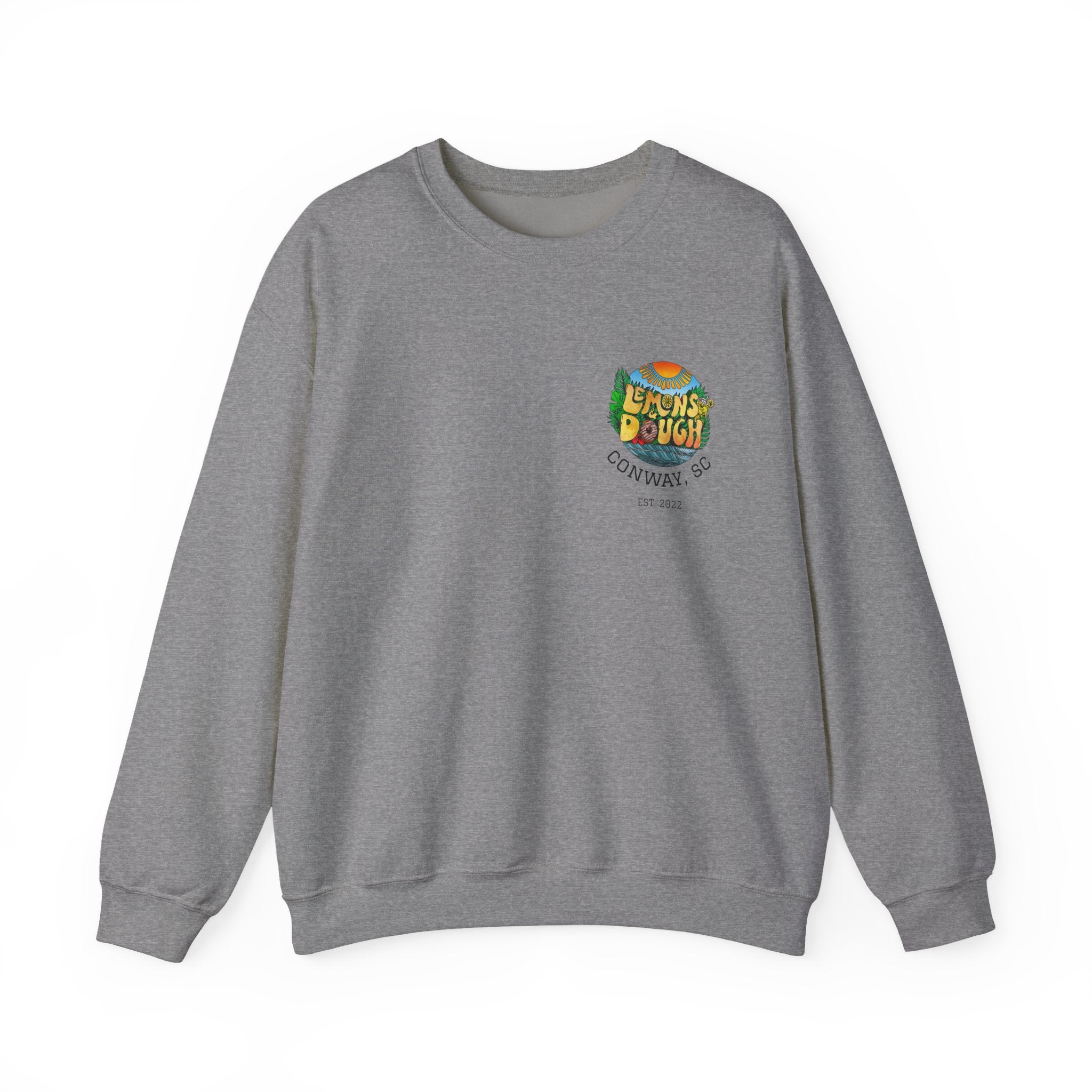Tropical Vibe Sweatshirt, Unisex Crewneck, Perfect for Summer, Cozy Gift for Friends, Ideal for Casual Outings, Unique Graphic Tee
