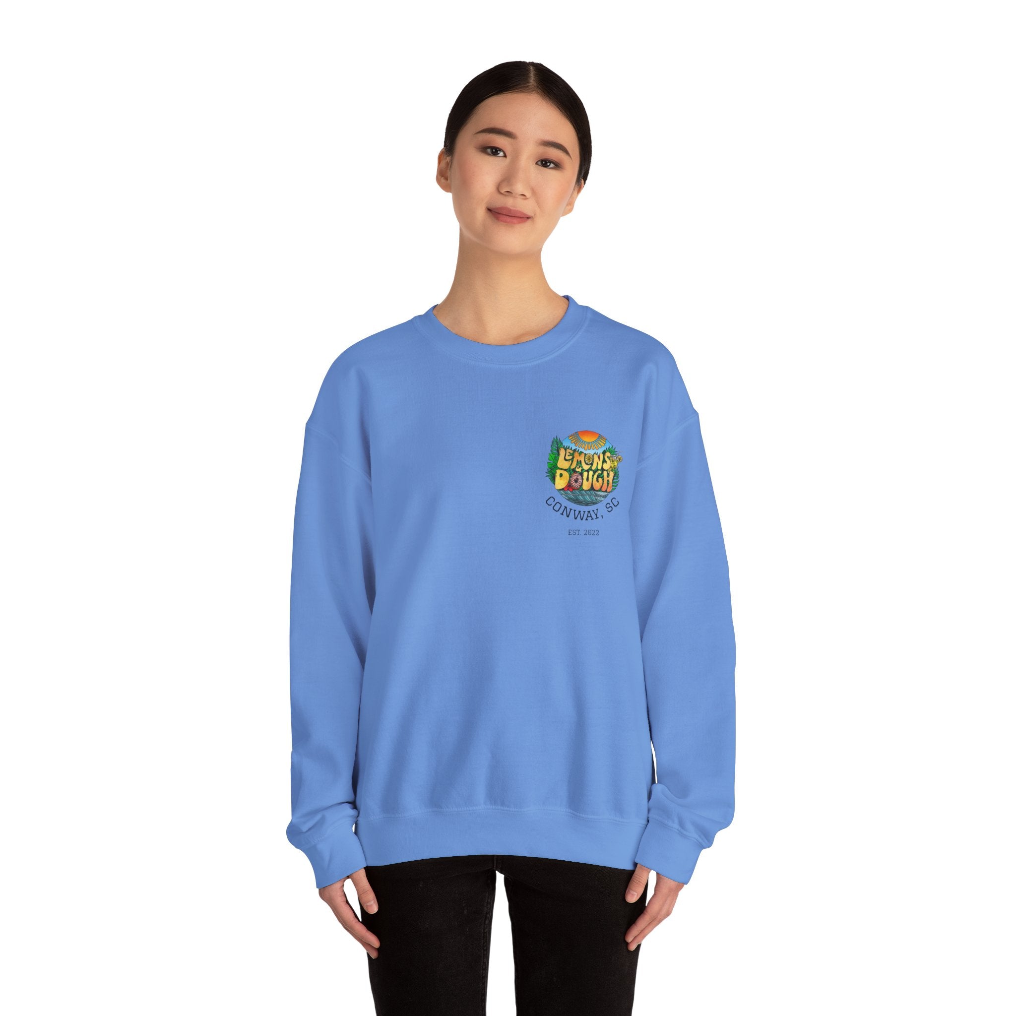Tropical Vibe Sweatshirt, Unisex Crewneck, Perfect for Summer, Cozy Gift for Friends, Ideal for Casual Outings, Unique Graphic Tee