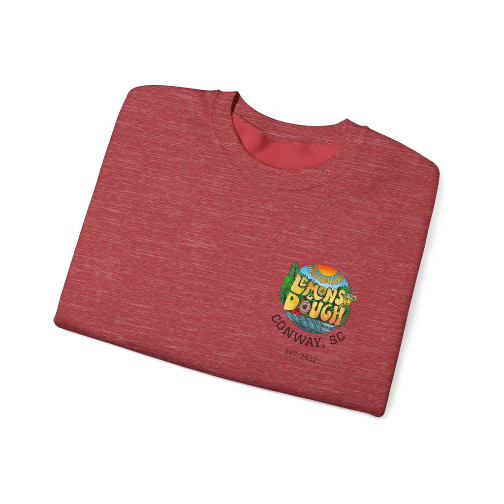 Tropical Vibe Sweatshirt, Unisex Crewneck, Perfect for Summer, Cozy Gift for Friends, Ideal for Casual Outings, Unique Graphic Tee