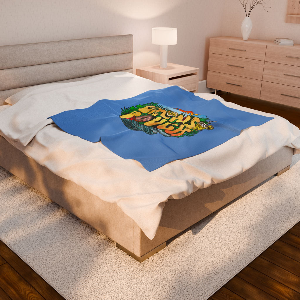 Lemons & Dough Velveteen Plush Blanket, Cozy Throw for Home Decor, Gift for Food Lovers, Summer Vibes, Perfect for Picnics, Sofa