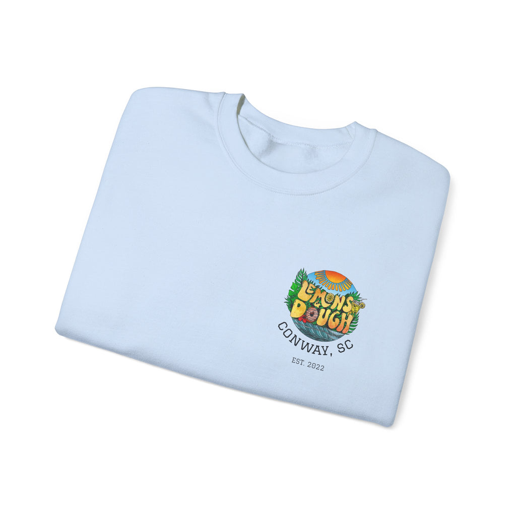 Tropical Vibe Sweatshirt, Unisex Crewneck, Perfect for Summer, Cozy Gift for Friends, Ideal for Casual Outings, Unique Graphic Tee
