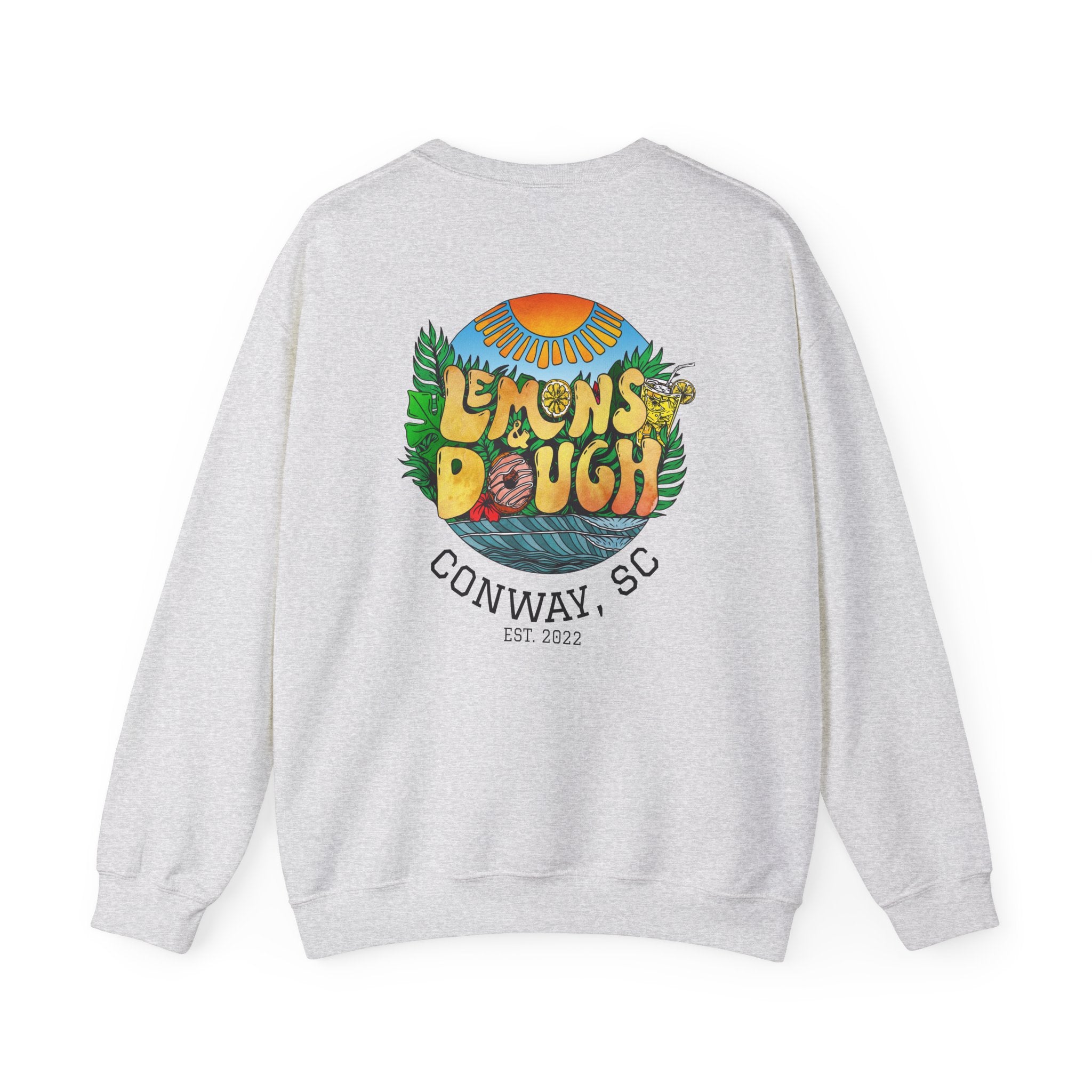 Tropical Vibe Sweatshirt, Unisex Crewneck, Perfect for Summer, Cozy Gift for Friends, Ideal for Casual Outings, Unique Graphic Tee