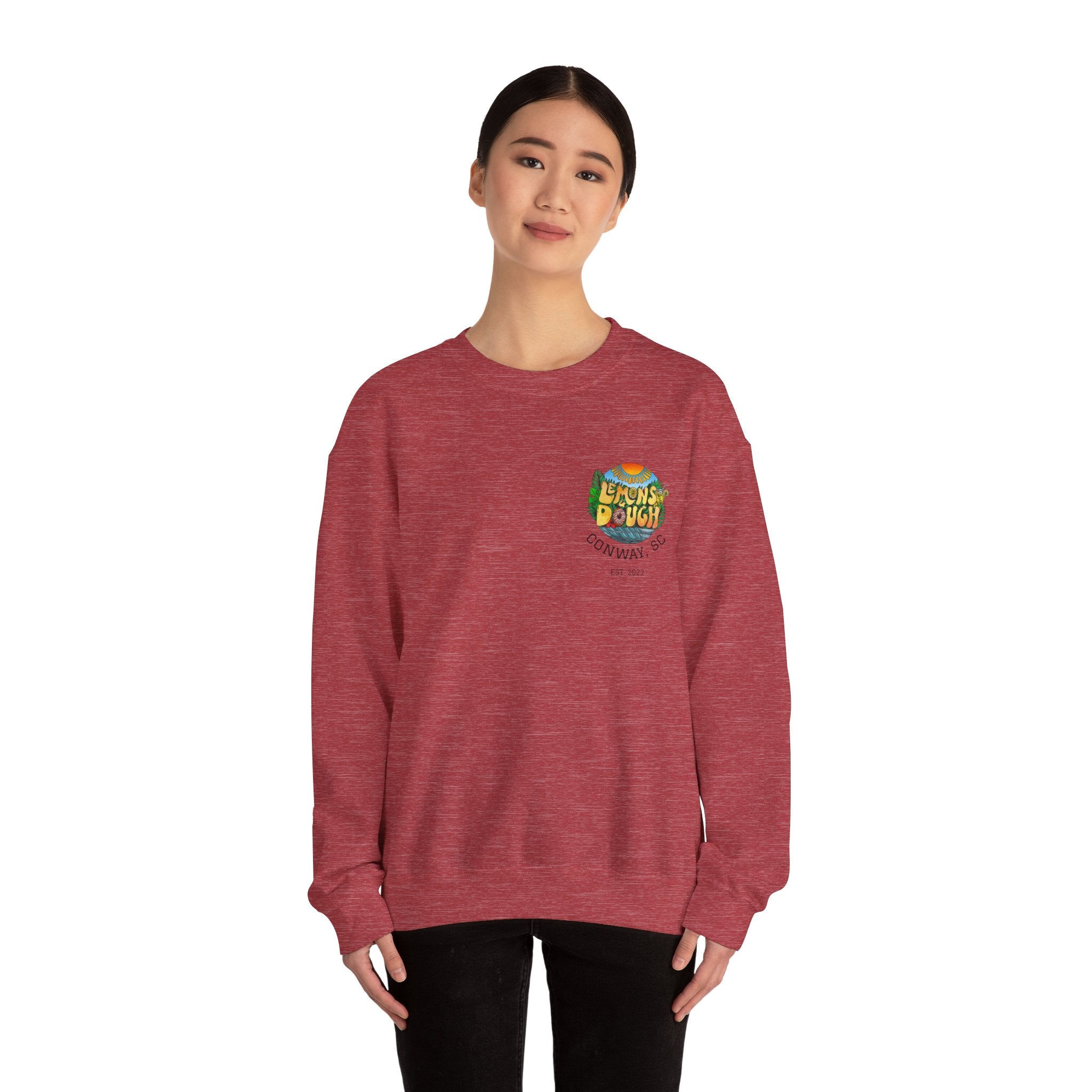 Tropical Vibe Sweatshirt, Unisex Crewneck, Perfect for Summer, Cozy Gift for Friends, Ideal for Casual Outings, Unique Graphic Tee