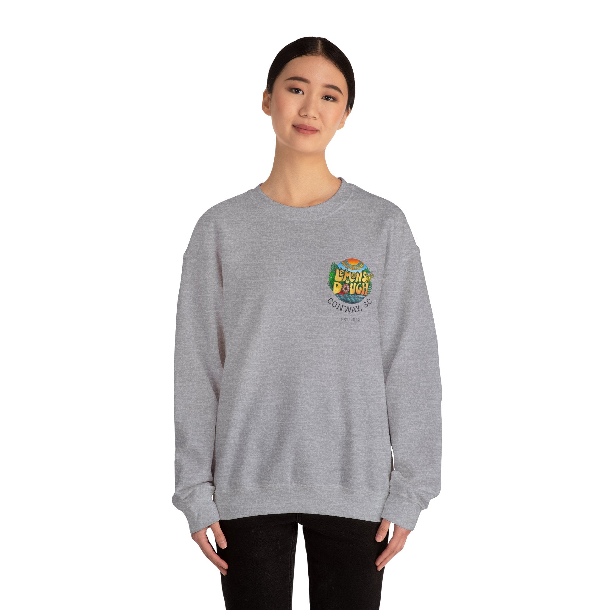 Tropical Vibe Sweatshirt, Unisex Crewneck, Perfect for Summer, Cozy Gift for Friends, Ideal for Casual Outings, Unique Graphic Tee
