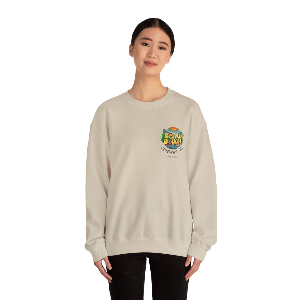 Tropical Vibe Sweatshirt, Unisex Crewneck, Perfect for Summer, Cozy Gift for Friends, Ideal for Casual Outings, Unique Graphic Tee
