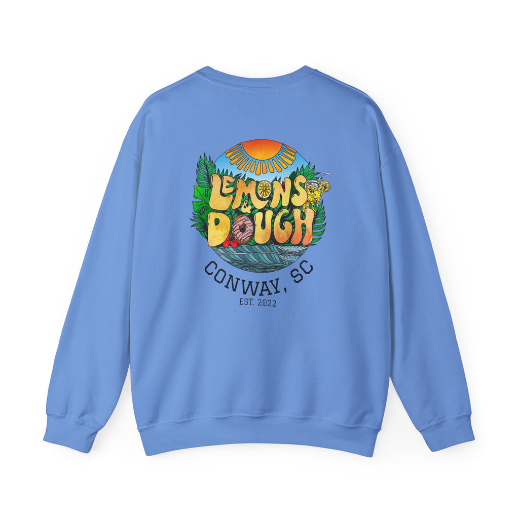 Tropical Vibe Sweatshirt, Unisex Crewneck, Perfect for Summer, Cozy Gift for Friends, Ideal for Casual Outings, Unique Graphic Tee