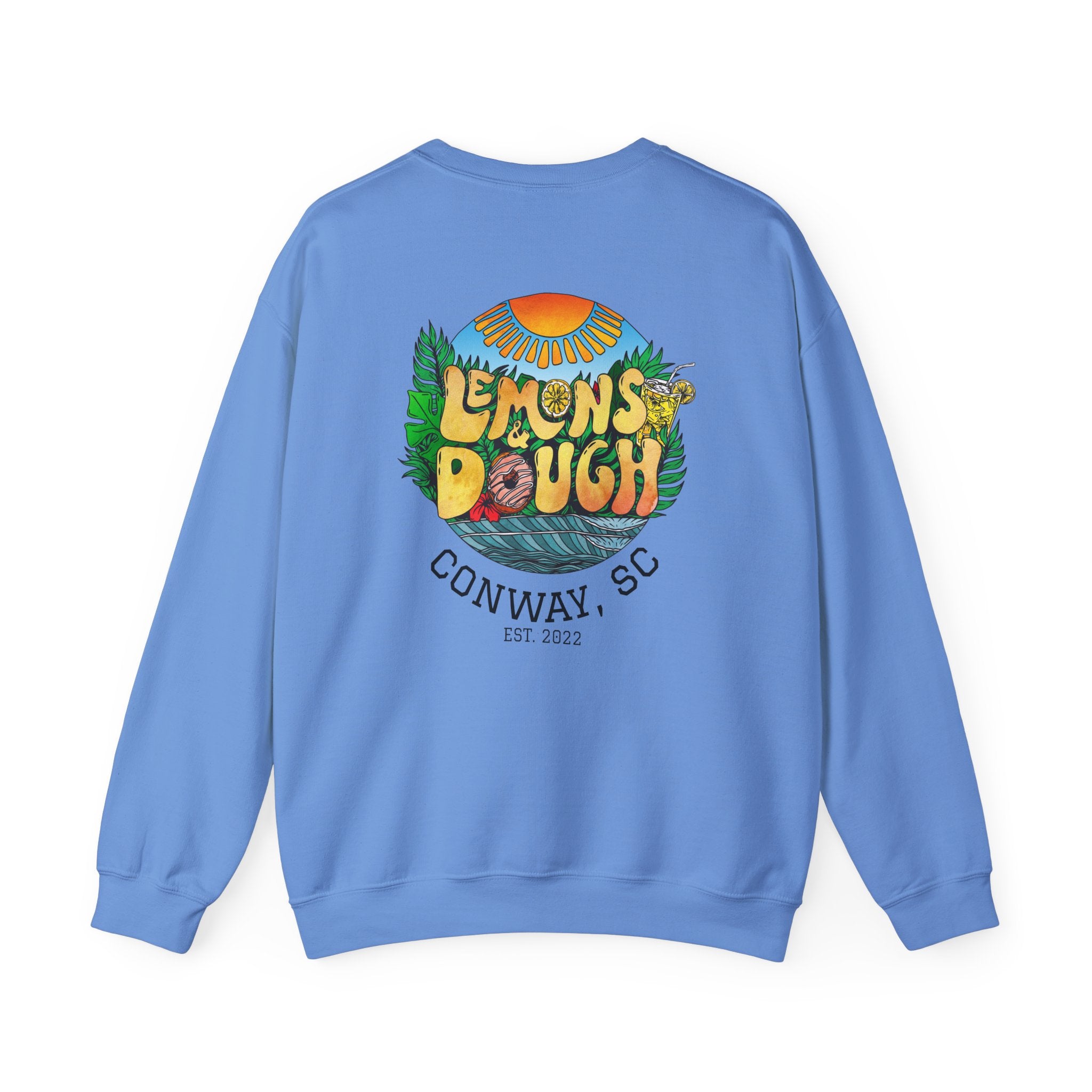 Tropical Vibe Sweatshirt, Unisex Crewneck, Perfect for Summer, Cozy Gift for Friends, Ideal for Casual Outings, Unique Graphic Tee