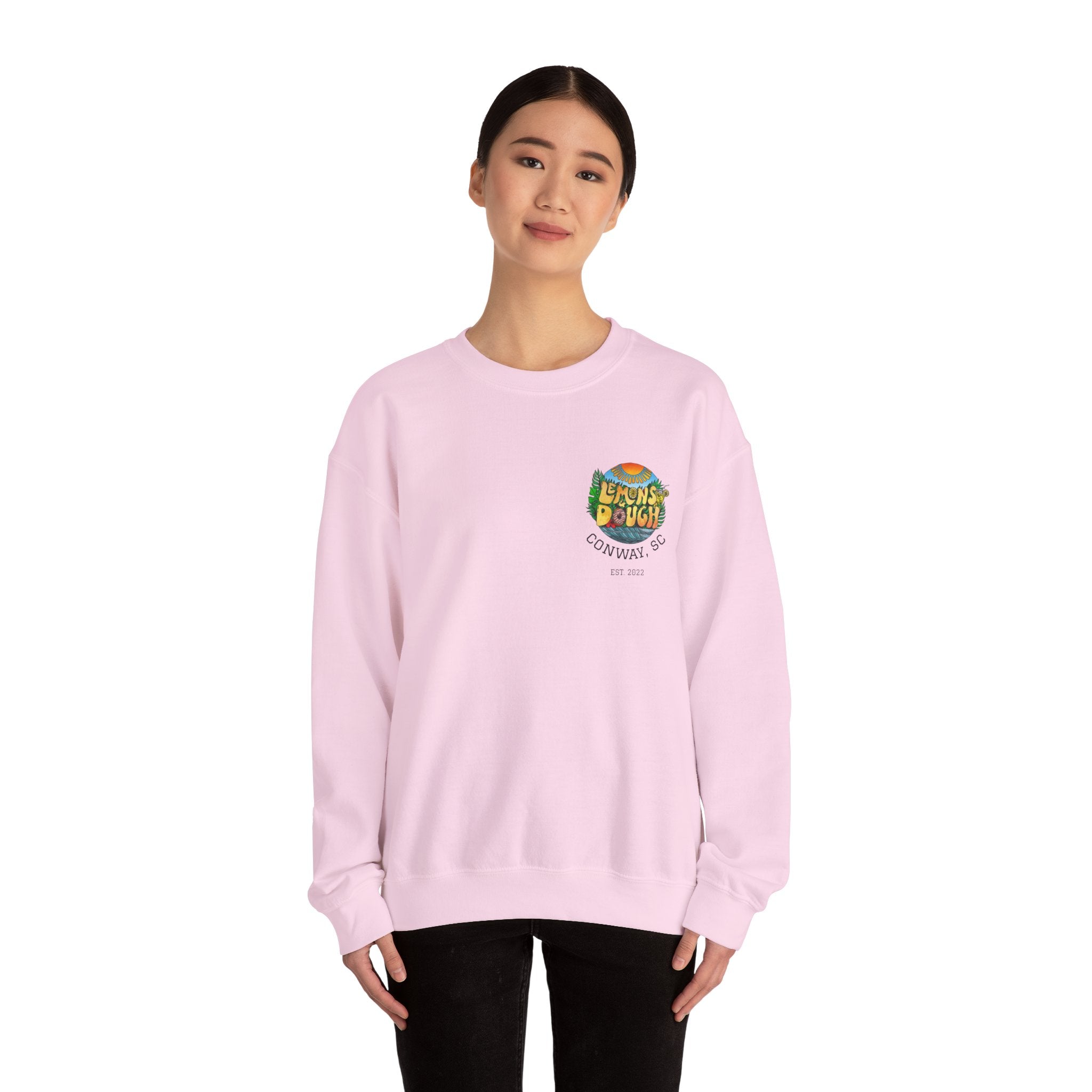 Tropical Vibe Sweatshirt, Unisex Crewneck, Perfect for Summer, Cozy Gift for Friends, Ideal for Casual Outings, Unique Graphic Tee