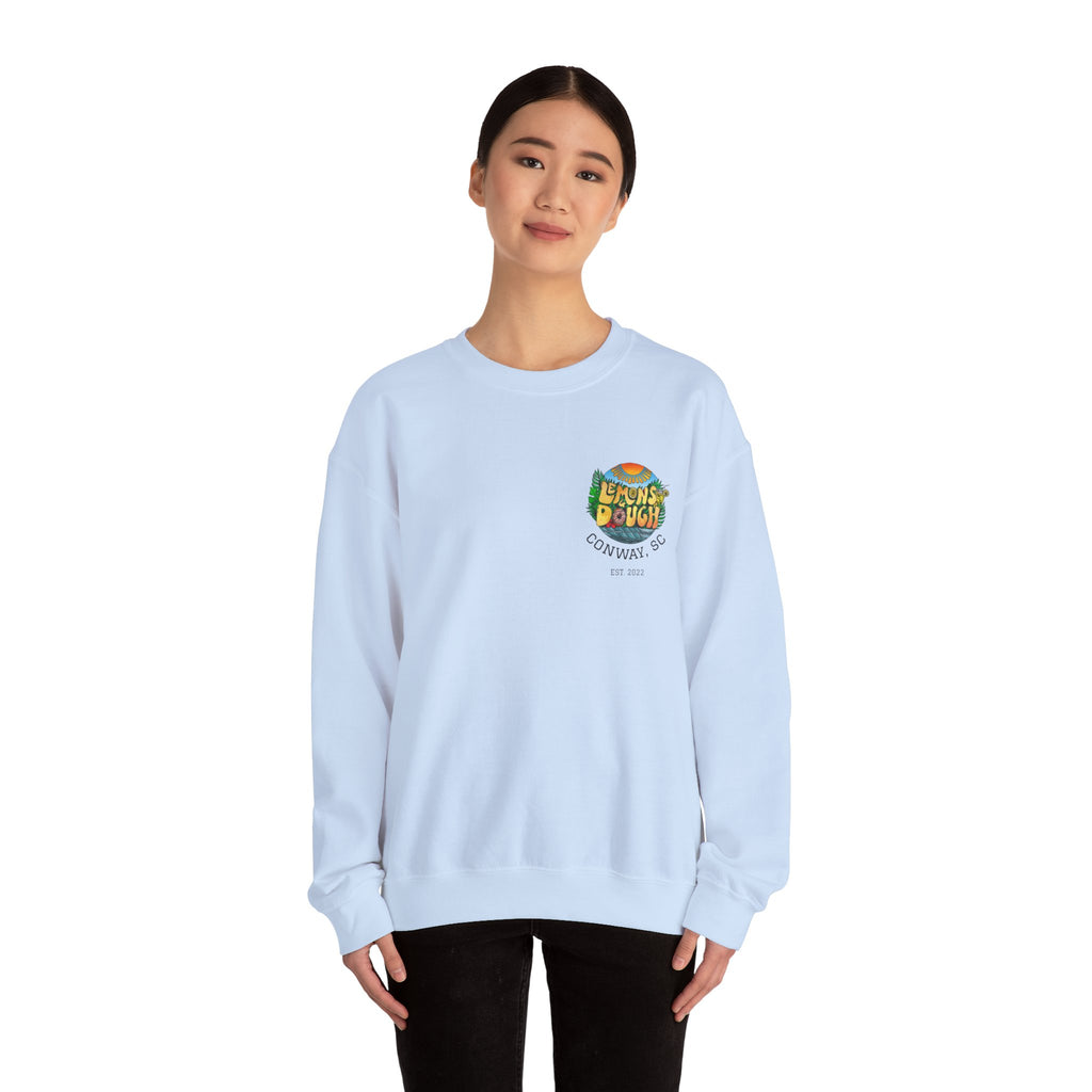 Tropical Vibe Sweatshirt, Unisex Crewneck, Perfect for Summer, Cozy Gift for Friends, Ideal for Casual Outings, Unique Graphic Tee