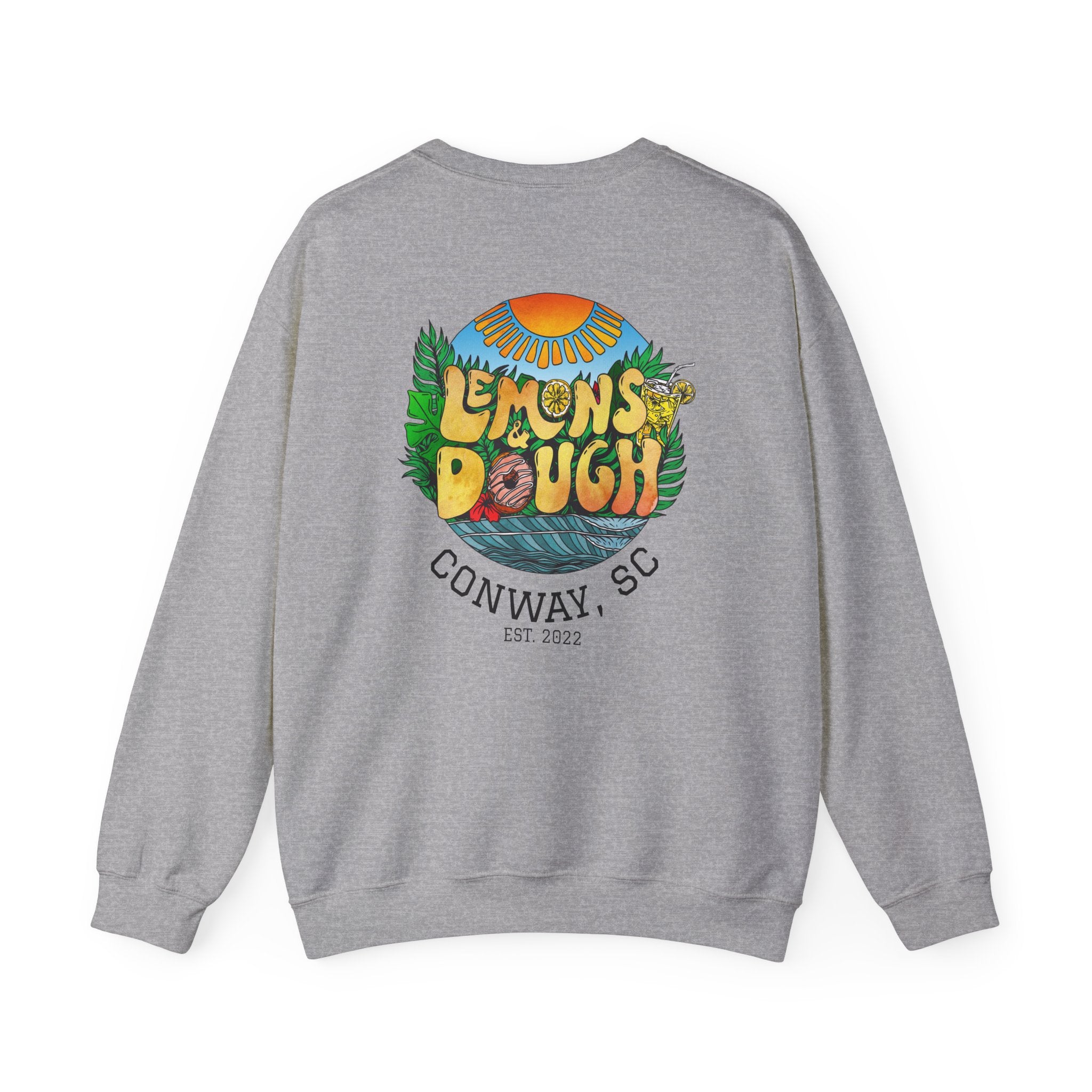 Tropical Vibe Sweatshirt, Unisex Crewneck, Perfect for Summer, Cozy Gift for Friends, Ideal for Casual Outings, Unique Graphic Tee