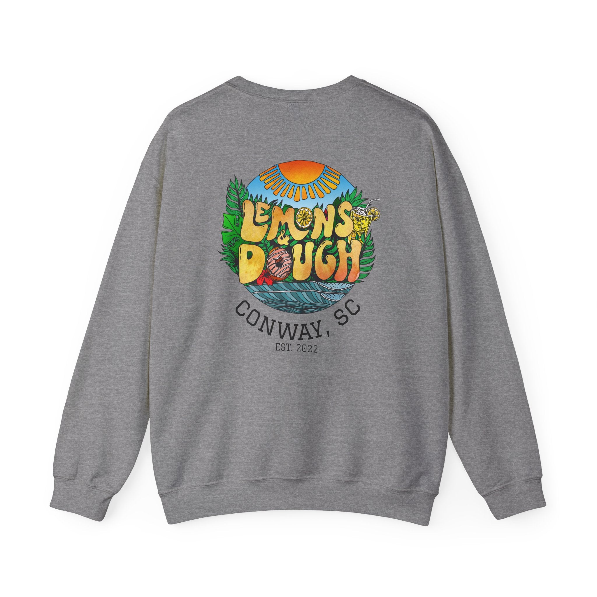 Tropical Vibe Sweatshirt, Unisex Crewneck, Perfect for Summer, Cozy Gift for Friends, Ideal for Casual Outings, Unique Graphic Tee