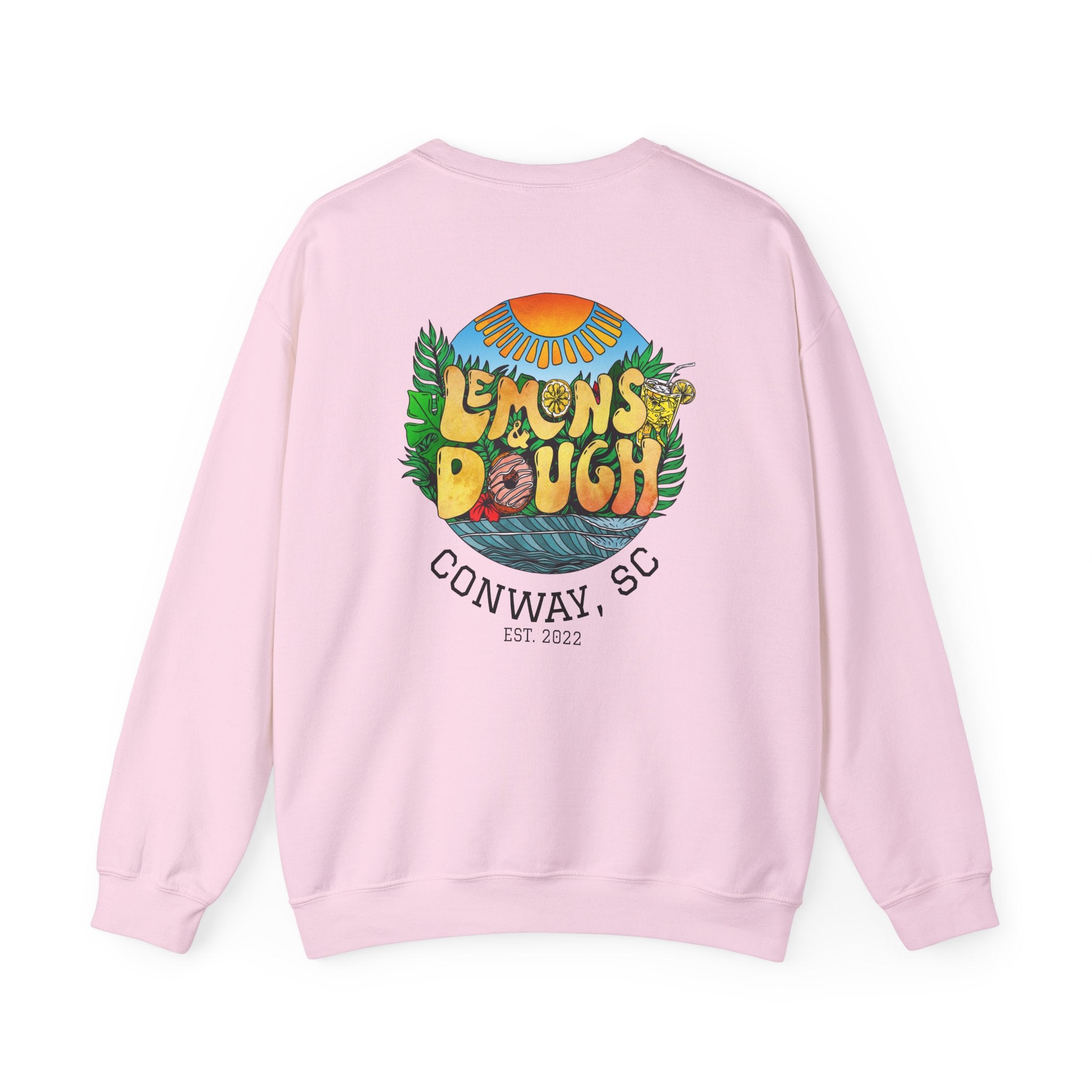 Tropical Vibe Sweatshirt, Unisex Crewneck, Perfect for Summer, Cozy Gift for Friends, Ideal for Casual Outings, Unique Graphic Tee