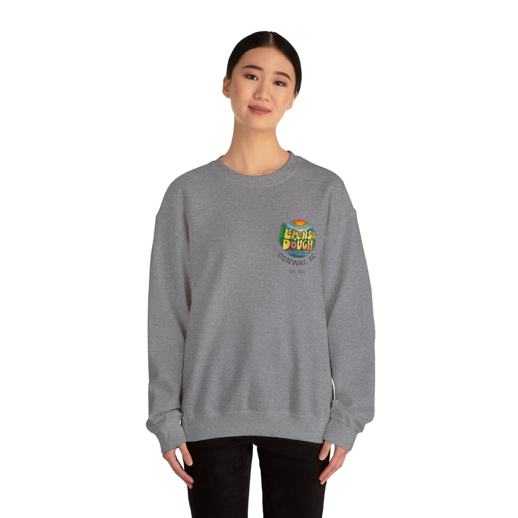 Tropical Vibe Sweatshirt, Unisex Crewneck, Perfect for Summer, Cozy Gift for Friends, Ideal for Casual Outings, Unique Graphic Tee