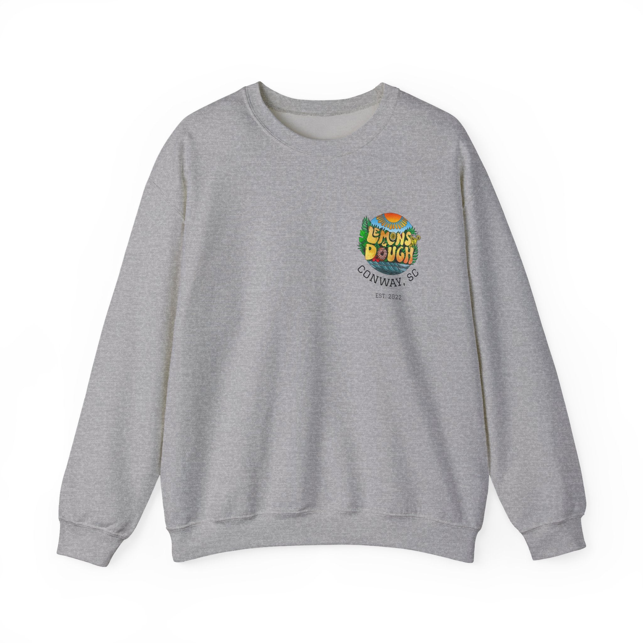 Tropical Vibe Sweatshirt, Unisex Crewneck, Perfect for Summer, Cozy Gift for Friends, Ideal for Casual Outings, Unique Graphic Tee