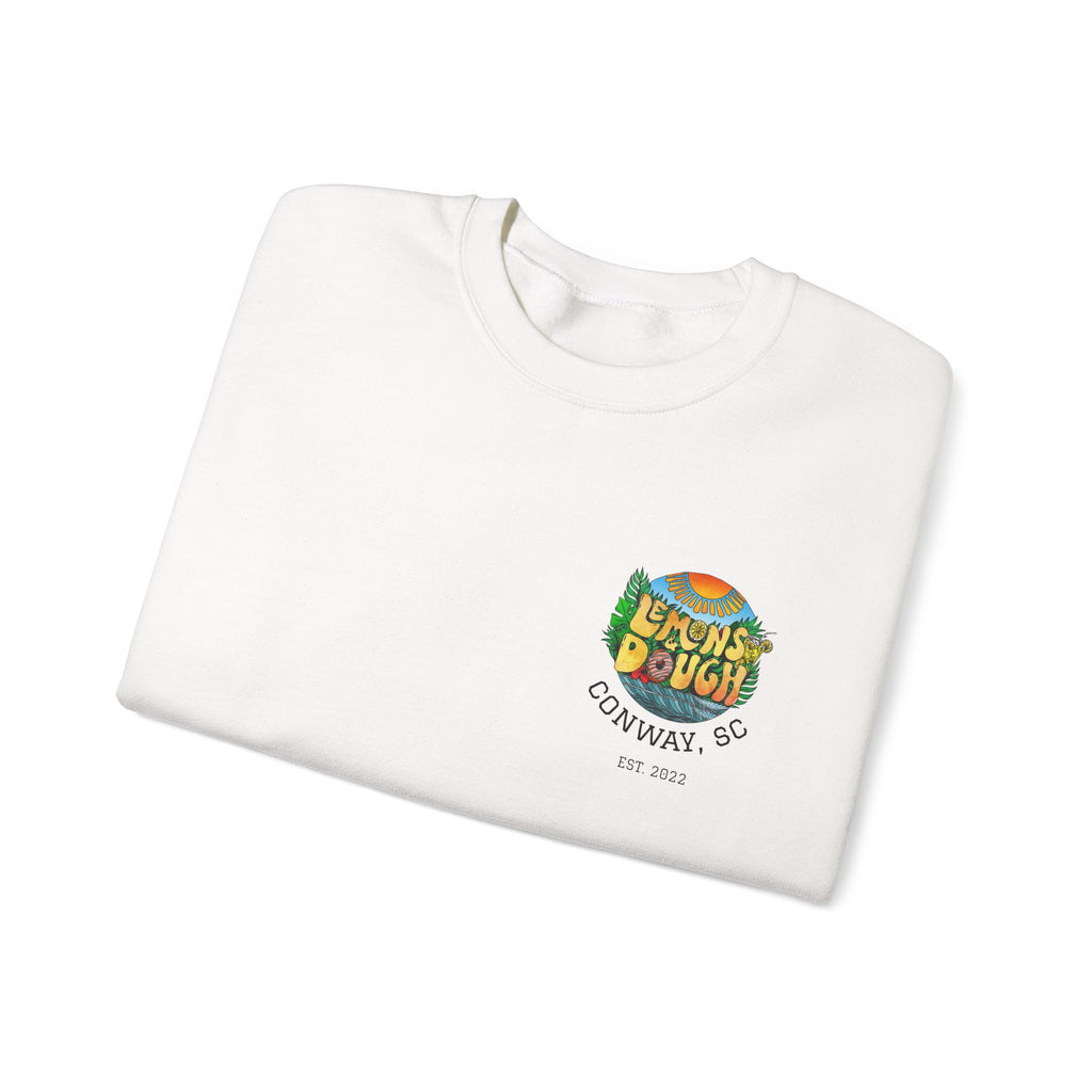 Tropical Vibe Sweatshirt, Unisex Crewneck, Perfect for Summer, Cozy Gift for Friends, Ideal for Casual Outings, Unique Graphic Tee