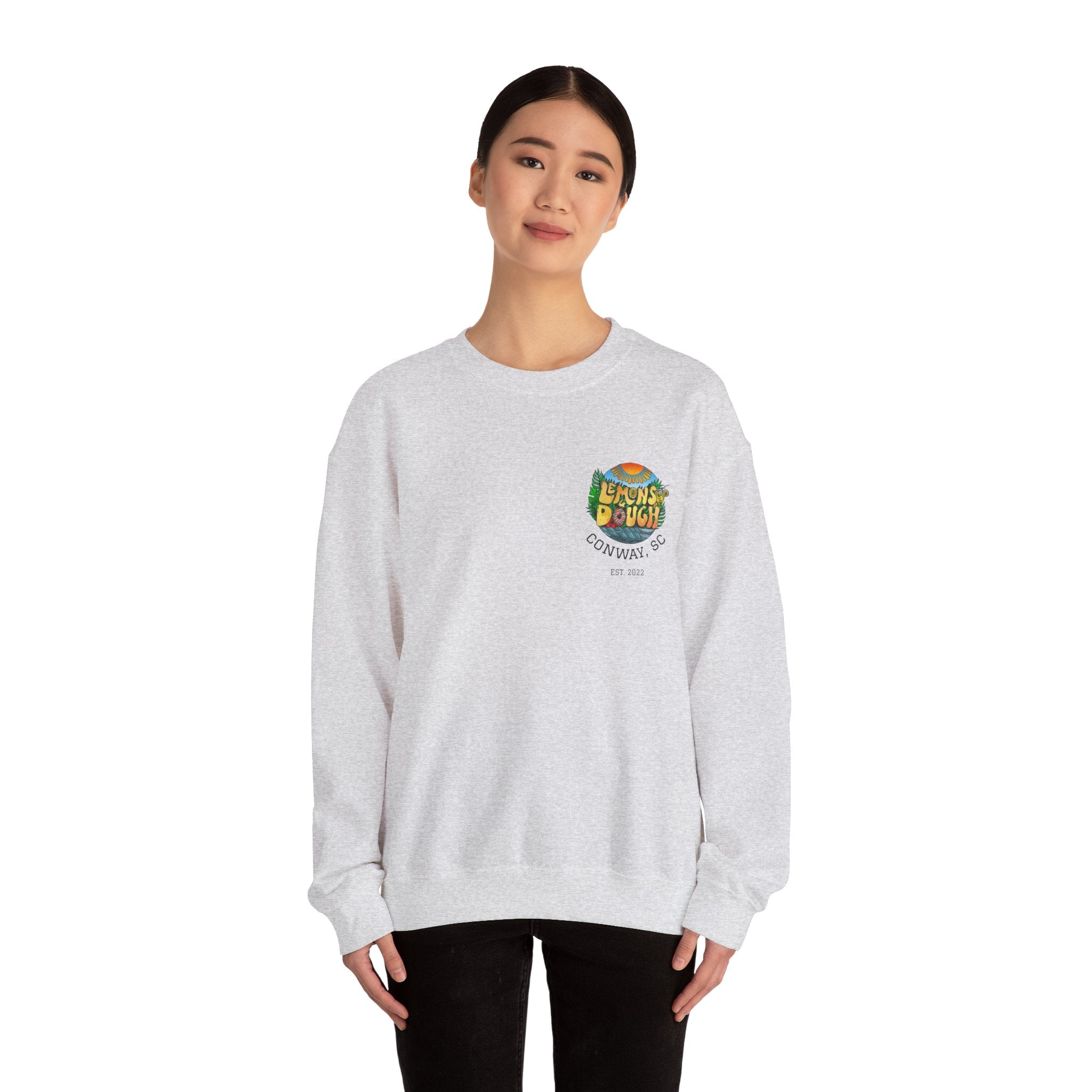 Tropical Vibe Sweatshirt, Unisex Crewneck, Perfect for Summer, Cozy Gift for Friends, Ideal for Casual Outings, Unique Graphic Tee