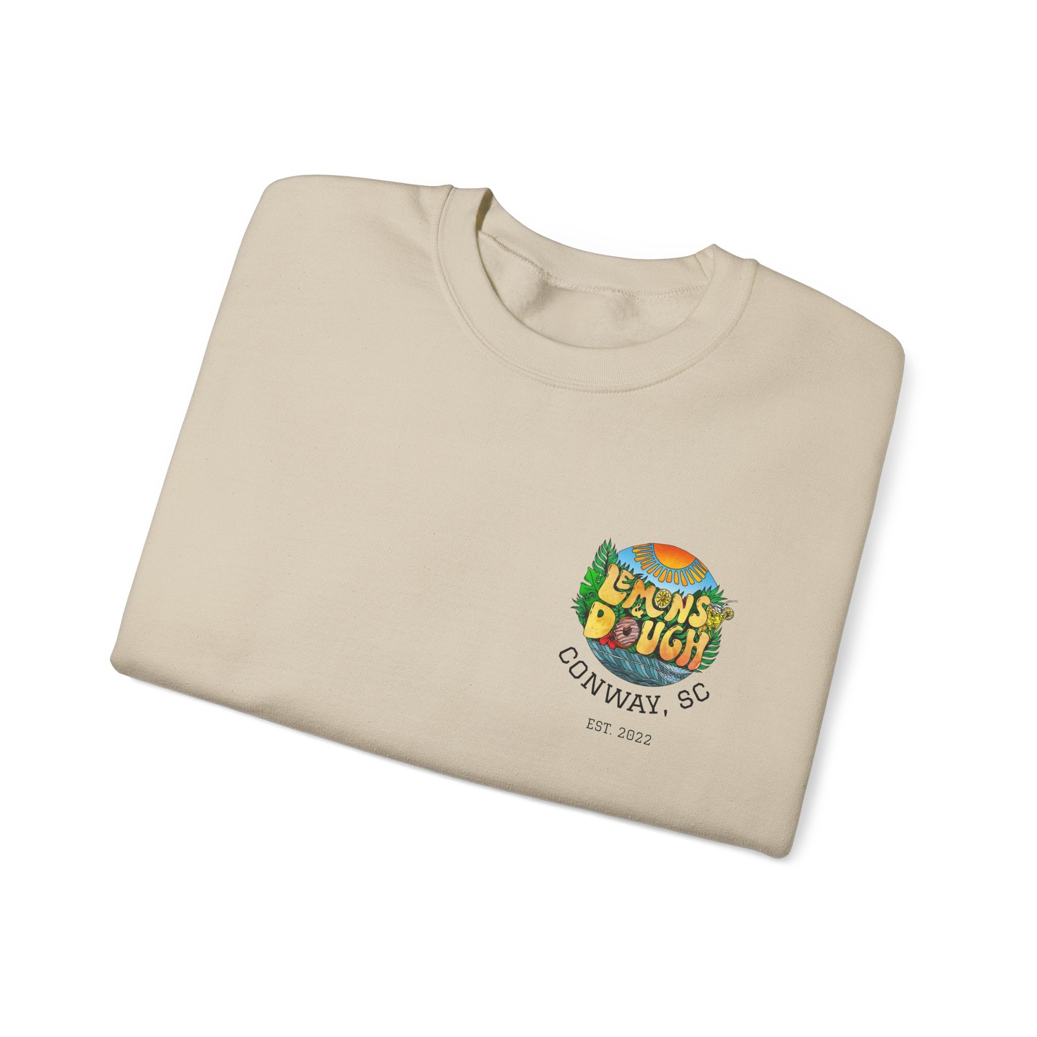 Tropical Vibe Sweatshirt, Unisex Crewneck, Perfect for Summer, Cozy Gift for Friends, Ideal for Casual Outings, Unique Graphic Tee
