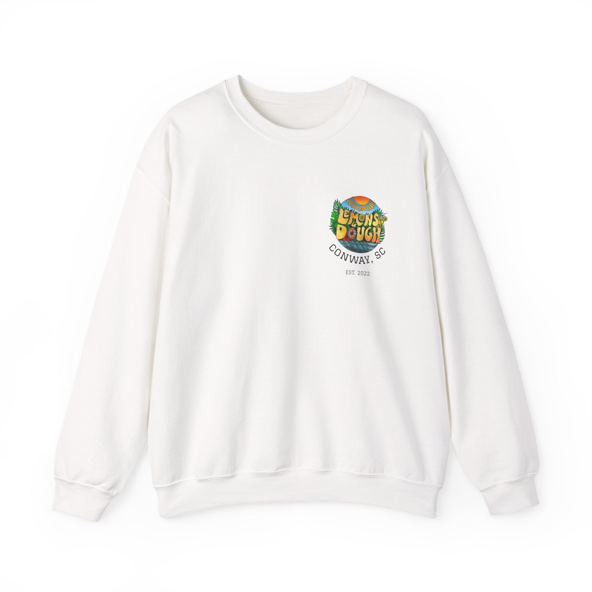 Tropical Vibe Sweatshirt, Unisex Crewneck, Perfect for Summer, Cozy Gift for Friends, Ideal for Casual Outings, Unique Graphic Tee