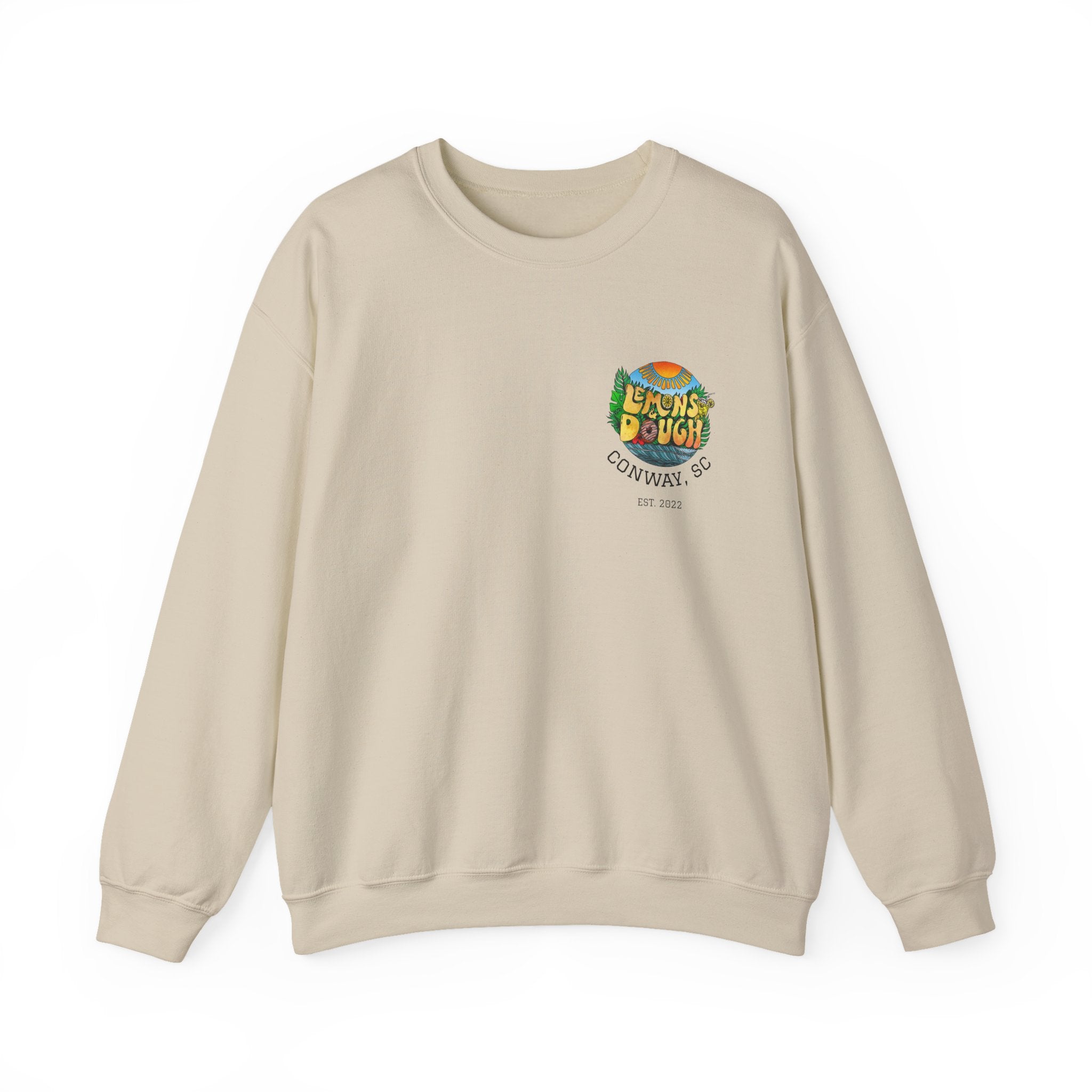 Tropical Vibe Sweatshirt, Unisex Crewneck, Perfect for Summer, Cozy Gift for Friends, Ideal for Casual Outings, Unique Graphic Tee