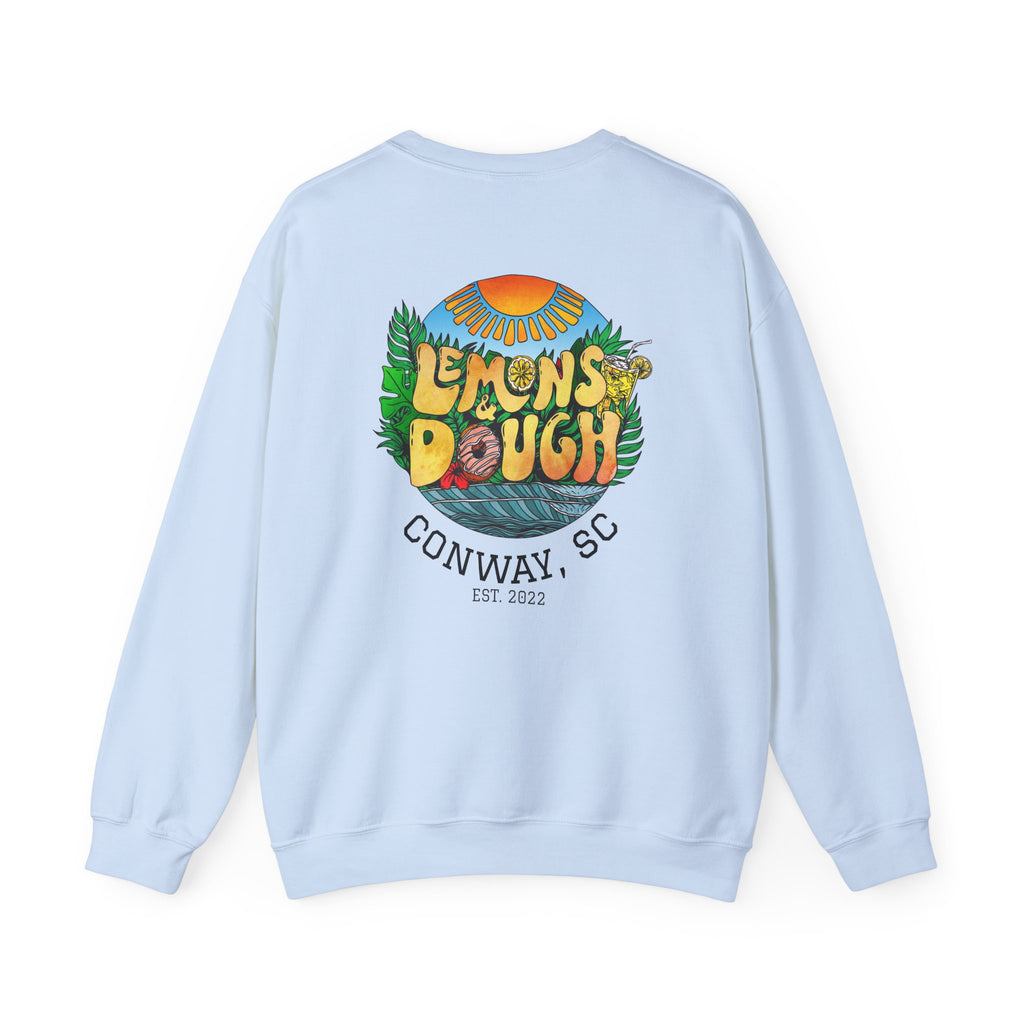 Tropical Vibe Sweatshirt, Unisex Crewneck, Perfect for Summer, Cozy Gift for Friends, Ideal for Casual Outings, Unique Graphic Tee
