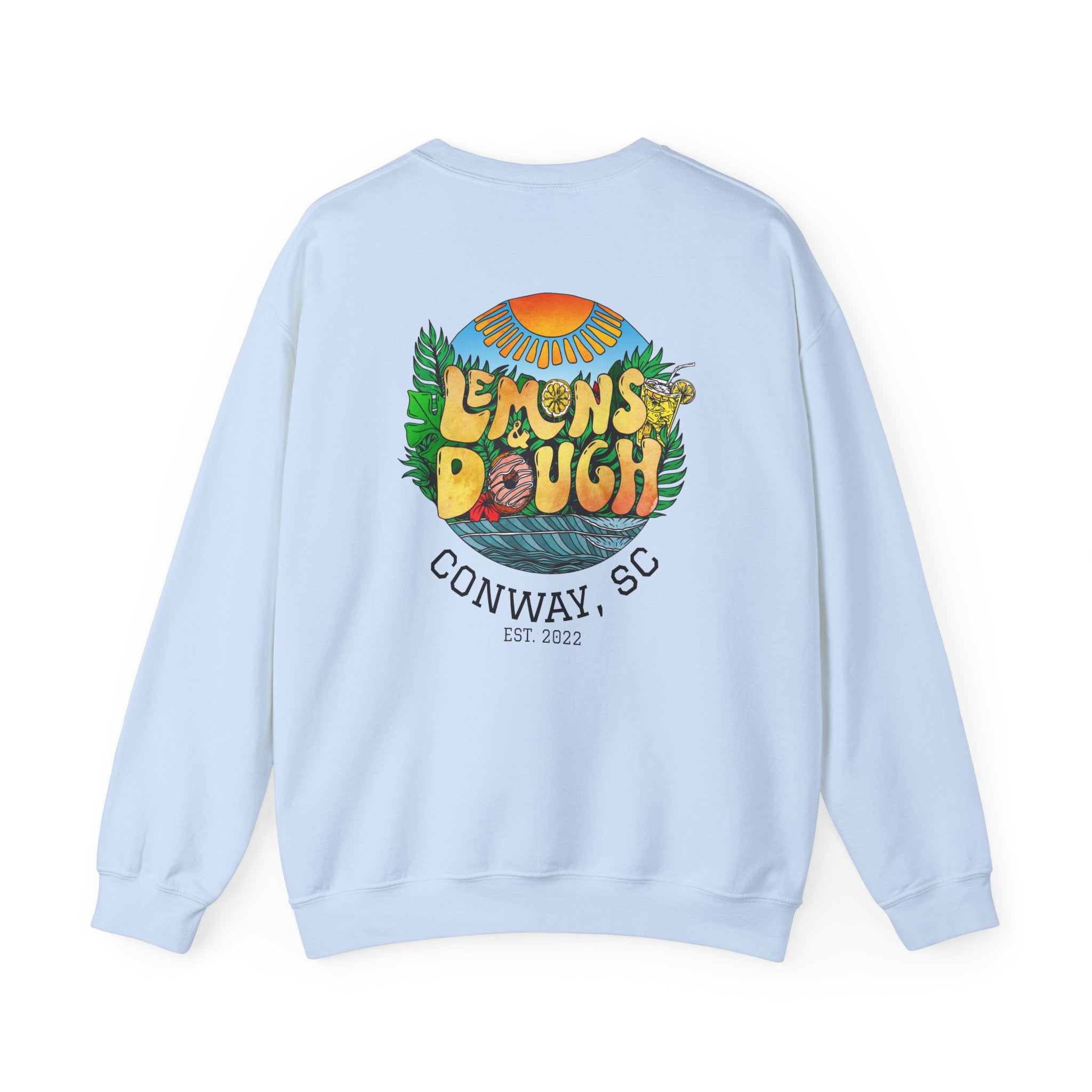 Tropical Vibe Sweatshirt, Unisex Crewneck, Perfect for Summer, Cozy Gift for Friends, Ideal for Casual Outings, Unique Graphic Tee