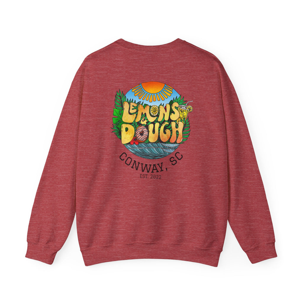 Tropical Vibe Sweatshirt, Unisex Crewneck, Perfect for Summer, Cozy Gift for Friends, Ideal for Casual Outings, Unique Graphic Tee