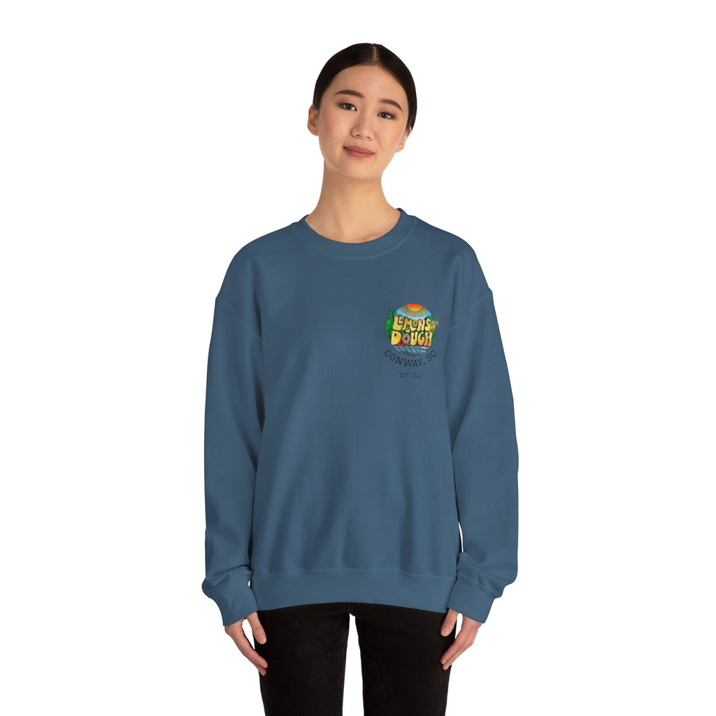 Tropical Vibe Sweatshirt, Unisex Crewneck, Perfect for Summer, Cozy Gift for Friends, Ideal for Casual Outings, Unique Graphic Tee